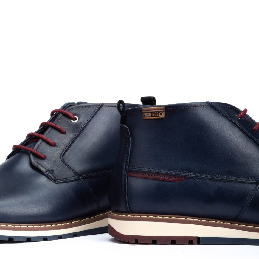 Men's Pikolinos BERNA Ankle Boots Blue | NZ R59213Q